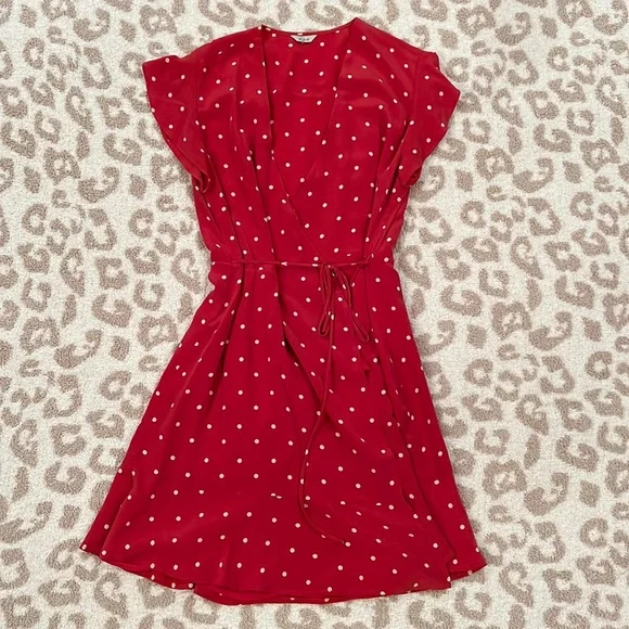 Rails | Dresses | Rails Red And White Polka Dot Wrap Dress Rails Size Small  Great Condition | Poshmark